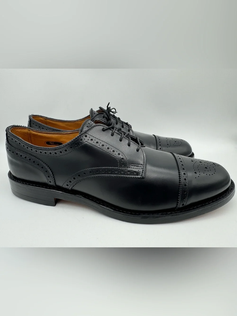 Allen Edmonds Lexington Cap Toe Oxford Dress Shoes Black Leather Men Size 11.5 B